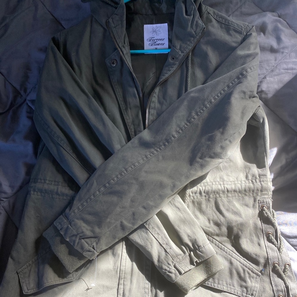 green jacket